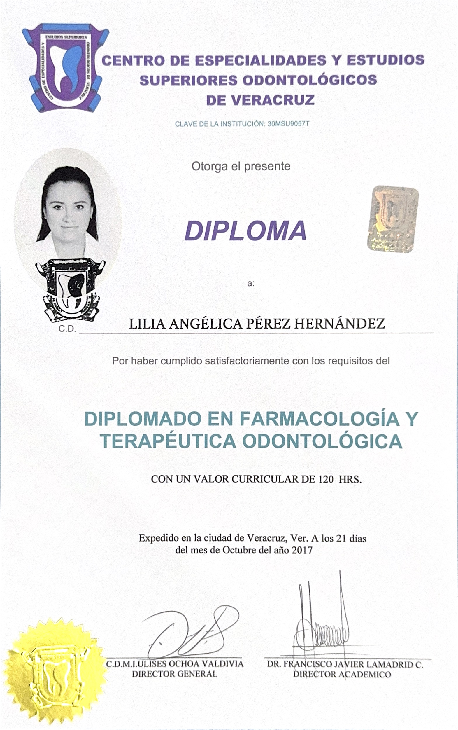 Diplomado en Farmacología - CEYESOV (2017)